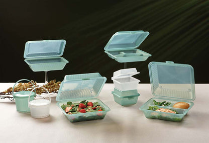 ECO TAKE OUT Mehrweg-Suppenbehälter - Ø 16,5 x 8,5 cm - 950 ml - PP - grün