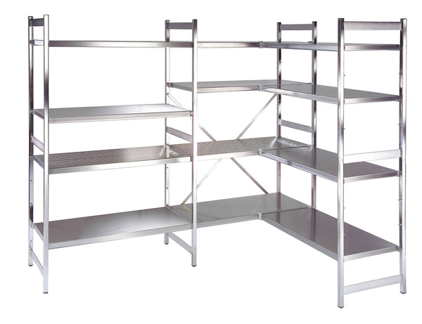 PREMIUM-RACK Aluminium-Seitenteil für Regalsysteme - 180 x 40 cm