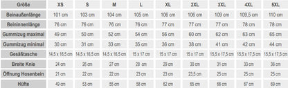 Schlupfhose - Türkis - Unisex - XXL