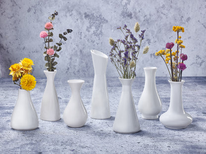 TROMBA Vase  Ø 7,5 x 14,5 cm  gerade Form  elegante Vase für Einzelblumen