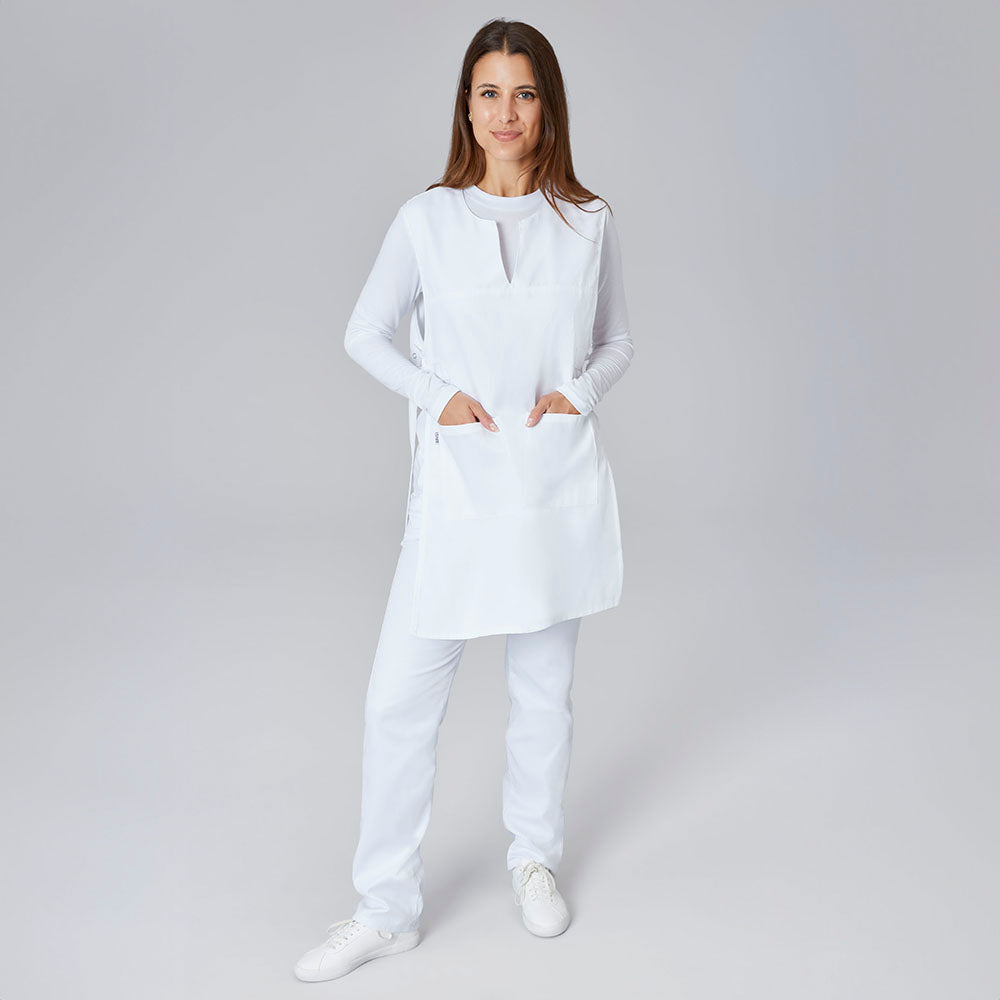 Überwurfschürze (Unisex)  - Weiß -  36-42
