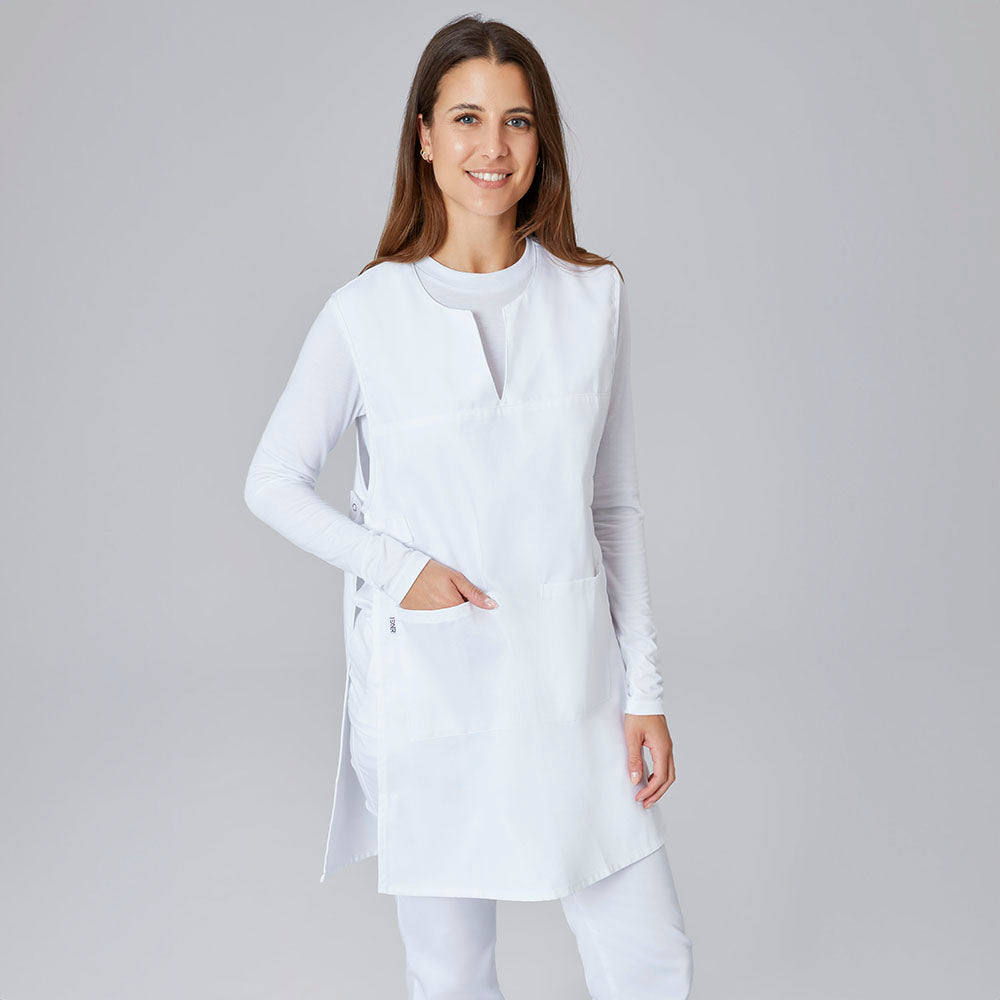 Überwurfschürze (Unisex)  - Weiß -  36-42
