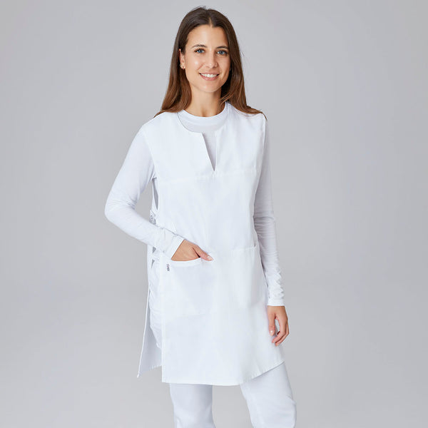 Überwurfschürze (Unisex)  - Weiß -  36-42