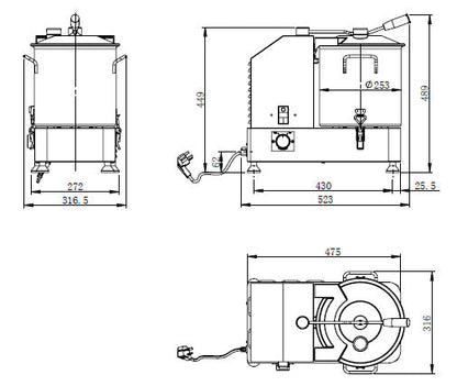 ECOLINE Cutter 12 Liter