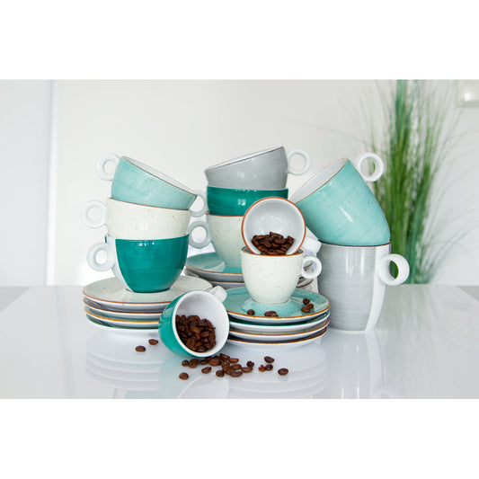 VINTAGE Espresso-Untere Ø 12,5 cm - Achat-Grau
