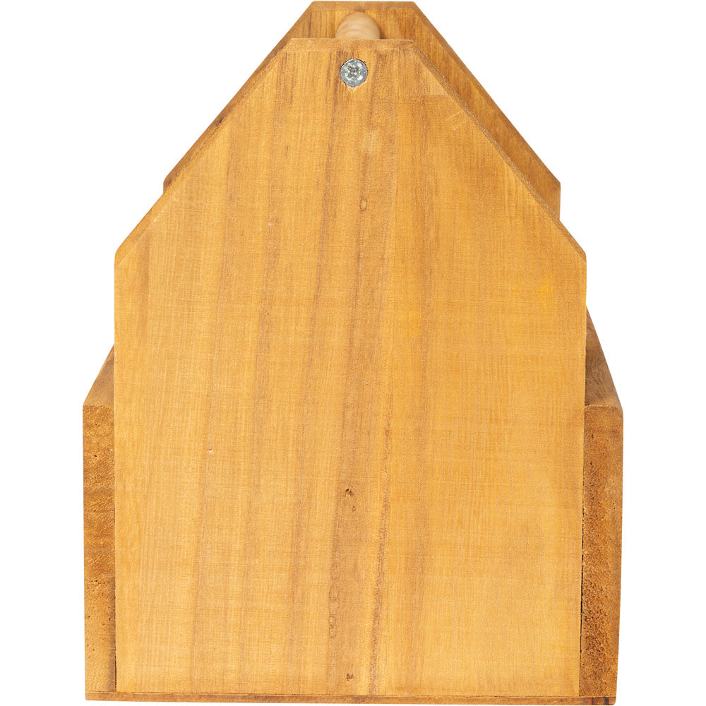Organizer 2-Fach - Holz mit Henkel - 19 x 16 x 20 cm